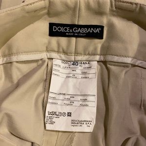 Dolce & Gabbana khaki pants